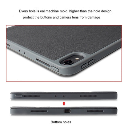 For  iPad 9.7 Mutural Exquisite Series Cloth Texture PU+TPU Leather Case with 3-Fold Holder & Pen Slot & Sleep & Wake-up Function(Green) - iPad Pro 9.7 inch Cases by Mutural | Online Shopping UK | buy2fix