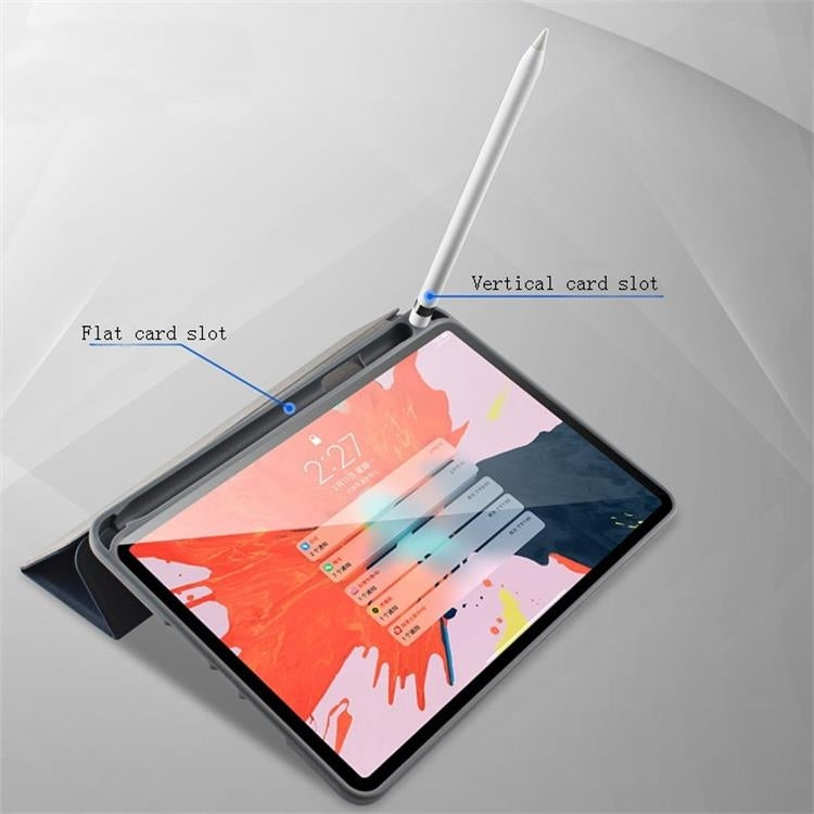 For  iPad 9.7 Mutural Exquisite Series Cloth Texture PU+TPU Leather Case with 3-Fold Holder & Pen Slot & Sleep & Wake-up Function(Green) - iPad Pro 9.7 inch Cases by Mutural | Online Shopping UK | buy2fix