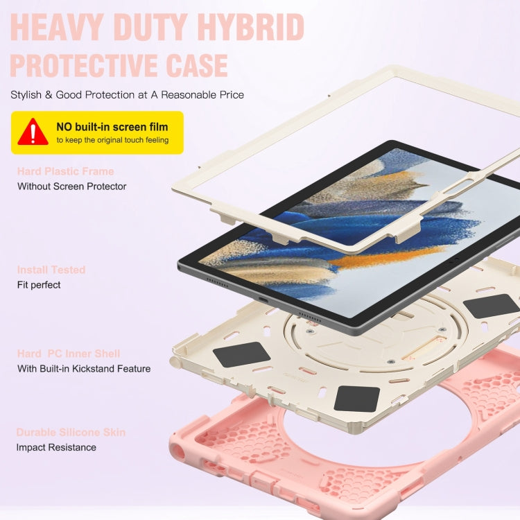 For Samsung Galaxy Tab A8 10.5 2021 Silicone + PC Tablet Case(Rose Gold) - Other Galaxy Tab PC by buy2fix | Online Shopping UK | buy2fix