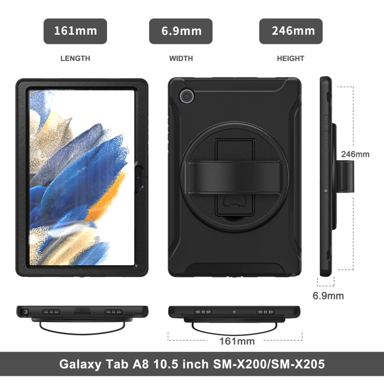 For Samsung Galaxy Tab A8 10.5 2021 Shockproof TPU + PC Tablet Case(Black) - Other Galaxy Tab PC by buy2fix | Online Shopping UK | buy2fix