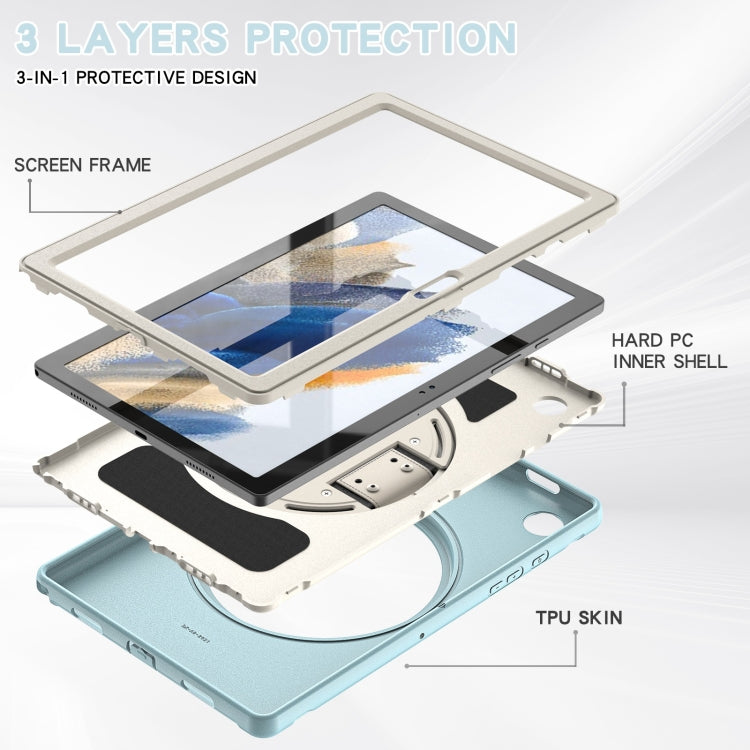 For Samsung Galaxy Tab A8 10.5 2021 Shockproof TPU + PC Tablet Case(Ice Crystal Blue) - Other Galaxy Tab PC by buy2fix | Online Shopping UK | buy2fix