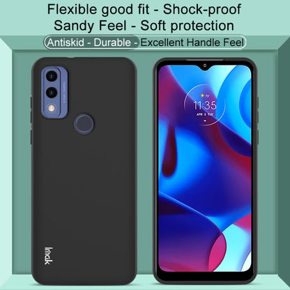For Motorola G Pure imak UC-3 Series Shockproof Frosted TPU Phone Case(Black) by imak