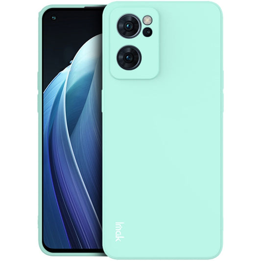 For OPPO Reno7 5G imak UC-4 Series Straight Edge TPU Soft Protective Case(Light Cyan) by imak