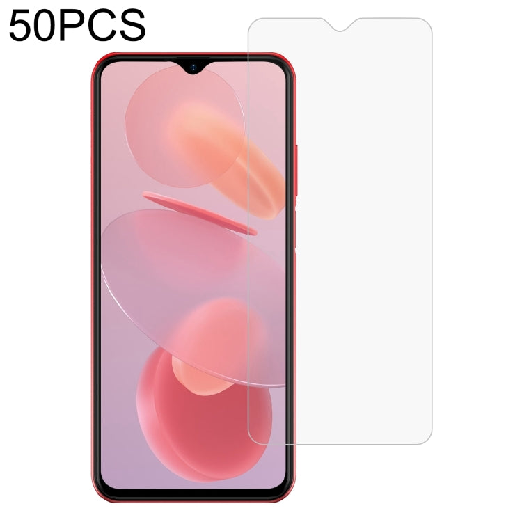 50 PCS 0.26mm 9H 2.5D Tempered Glass Film For Ulefone Note 12P by buy2fix