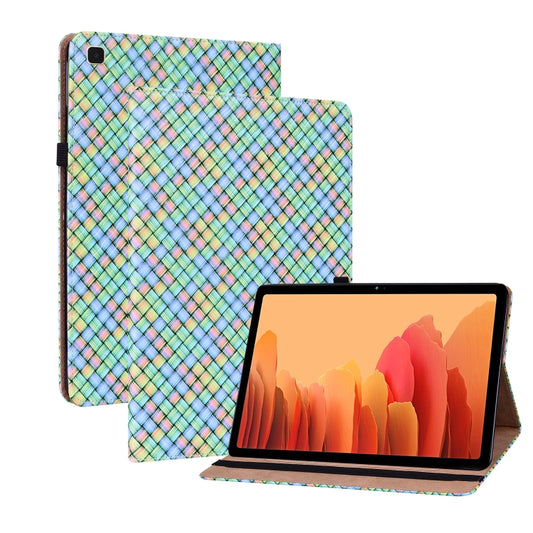 For Samsung Galaxy Tab A7 10.4 2020 Color Weave Smart Leather Tablet Case(Rainbow) - Other Galaxy Tab PC by buy2fix | Online Shopping UK | buy2fix