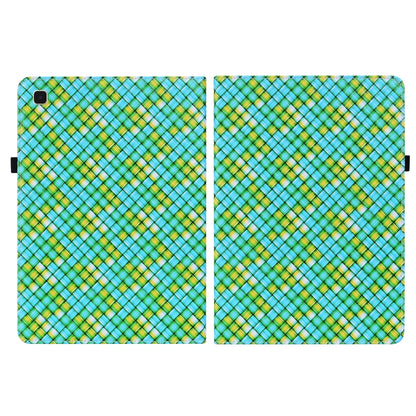 For Samsung Galaxy Tab A7 10.4 2020 Color Weave Smart Leather Tablet Case(Green) - Other Galaxy Tab PC by buy2fix | Online Shopping UK | buy2fix
