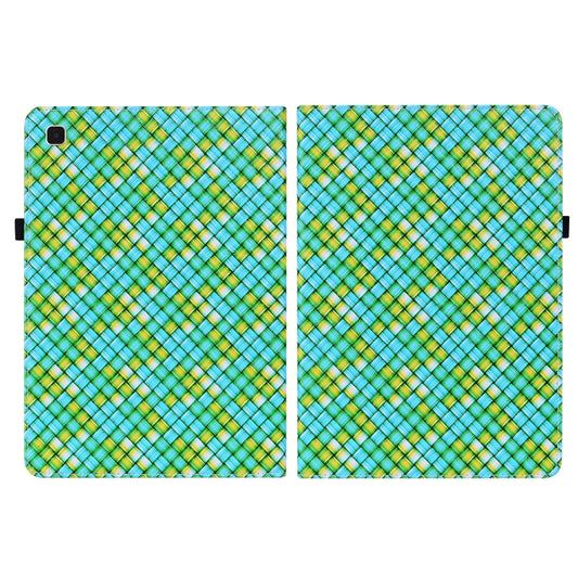 For Samsung Galaxy Tab A7 10.4 2020 Color Weave Smart Leather Tablet Case(Green) - Other Galaxy Tab PC by buy2fix | Online Shopping UK | buy2fix