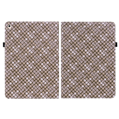 Color Weave Smart Leather Tablet Case For iPad 10.2 2019/Air 2019/10.5/10.2 2020/2021(Brown) - iPad Air (2022) / (2020) 10.9 Cases by buy2fix | Online Shopping UK | buy2fix