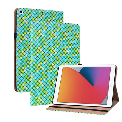 Color Weave Smart Leather Tablet Case For iPad 10.2 2019/Air 2019/10.5/10.2 2020/2021(Green) - iPad Air (2022) / (2020) 10.9 Cases by buy2fix | Online Shopping UK | buy2fix