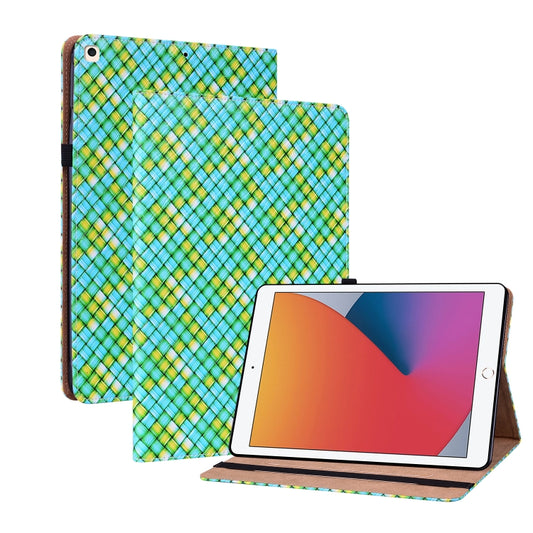 Color Weave Smart Leather Tablet Case For iPad 10.2 2019/Air 2019/10.5/10.2 2020/2021(Green) - iPad Air (2022) / (2020) 10.9 Cases by buy2fix | Online Shopping UK | buy2fix
