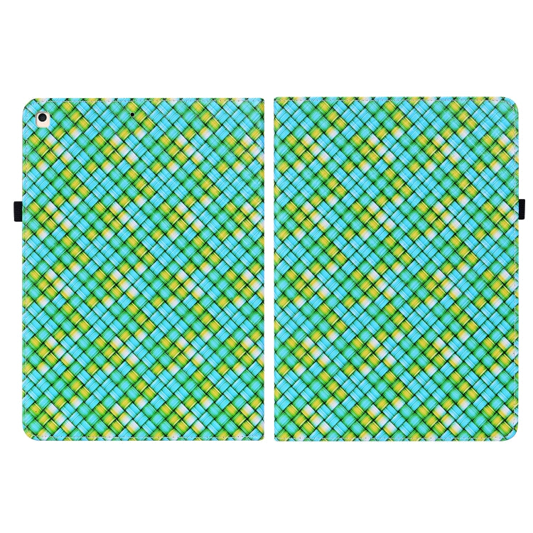 Color Weave Smart Leather Tablet Case For iPad 10.2 2019/Air 2019/10.5/10.2 2020/2021(Green) - iPad Air (2022) / (2020) 10.9 Cases by buy2fix | Online Shopping UK | buy2fix