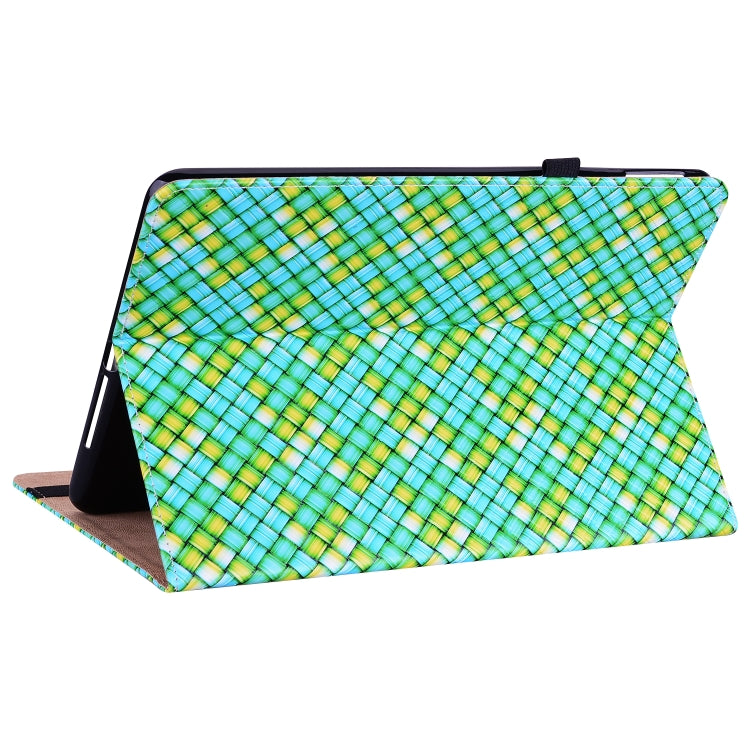Color Weave Smart Leather Tablet Case For iPad 10.2 2019/Air 2019/10.5/10.2 2020/2021(Green) - iPad Air (2022) / (2020) 10.9 Cases by buy2fix | Online Shopping UK | buy2fix