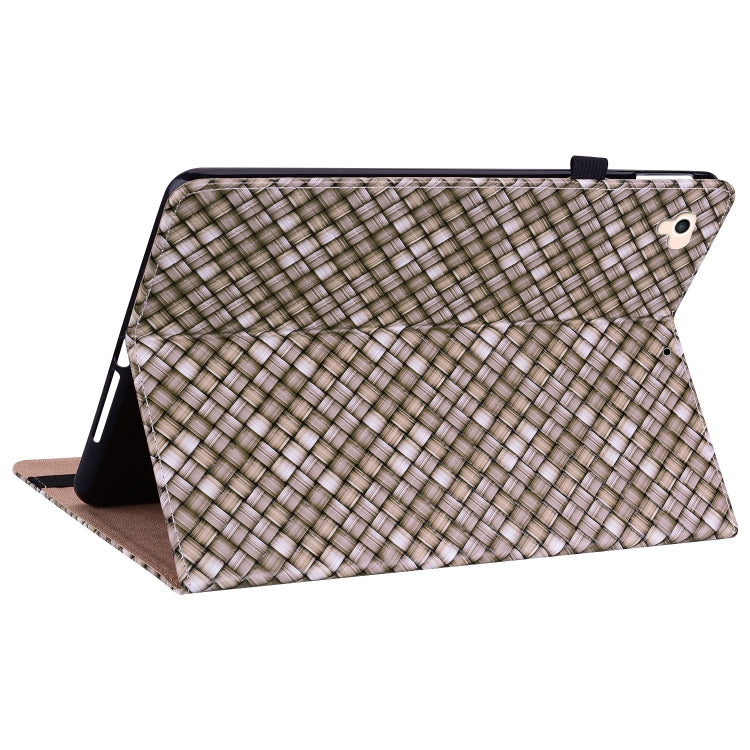 Color Weave Smart Leather Tablet Case For iPad Pro 9.7 2018 / 2017(Brown) - iPad 9.7 (2018) & (2017) Cases by buy2fix | Online Shopping UK | buy2fix