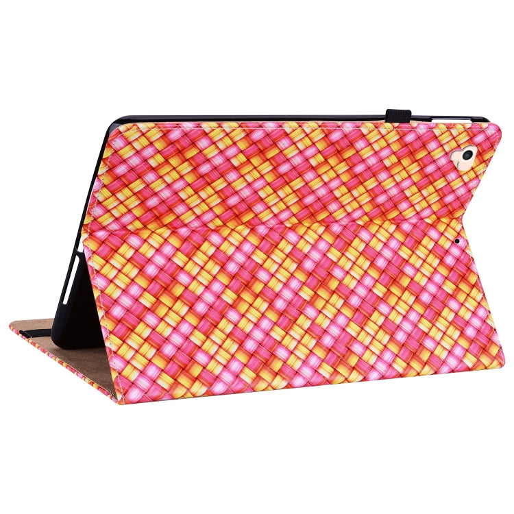 Color Weave Smart Leather Tablet Case For iPad Pro 9.7 2018 / 2017(Rose Red) - iPad 9.7 (2018) & (2017) Cases by buy2fix | Online Shopping UK | buy2fix