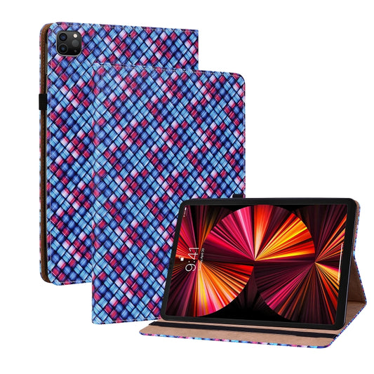 Color Weave Smart Leather Tablet Case For iPad Pro 11 2021 / 2020 / 2018 / Air 2020 10.9 (Blue) - iPad Pro 11 (2020) Cases by buy2fix | Online Shopping UK | buy2fix