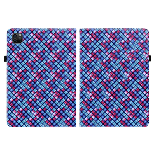 Color Weave Smart Leather Tablet Case For iPad Pro 11 2021 / 2020 / 2018 / Air 2020 10.9 (Blue) - iPad Pro 11 (2020) Cases by buy2fix | Online Shopping UK | buy2fix