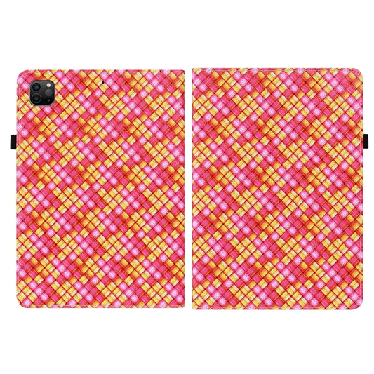 Color Weave Smart Leather Tablet Case For iPad Pro 11 2021 / 2020 / 2018 / Air 2020 10.9 (Rose Red) - iPad Pro 11 (2020) Cases by buy2fix | Online Shopping UK | buy2fix