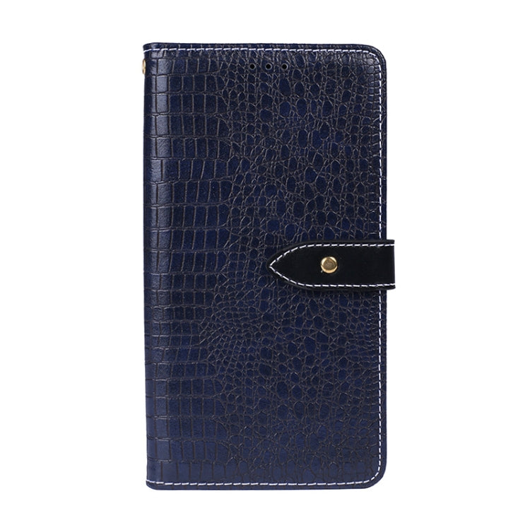For Sony Xperia Pro-I idewei Crocodile Texture Horizontal Flip Phone Leather Phone Case(Dark Blue) - Sony Cases by idewei | Online Shopping UK | buy2fix