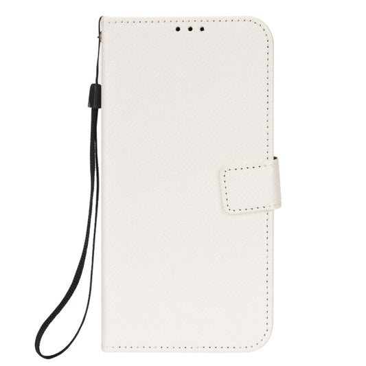 For Ulefone Armor X9 Diamond Texture Leather Phone Case(White) by buy2fix