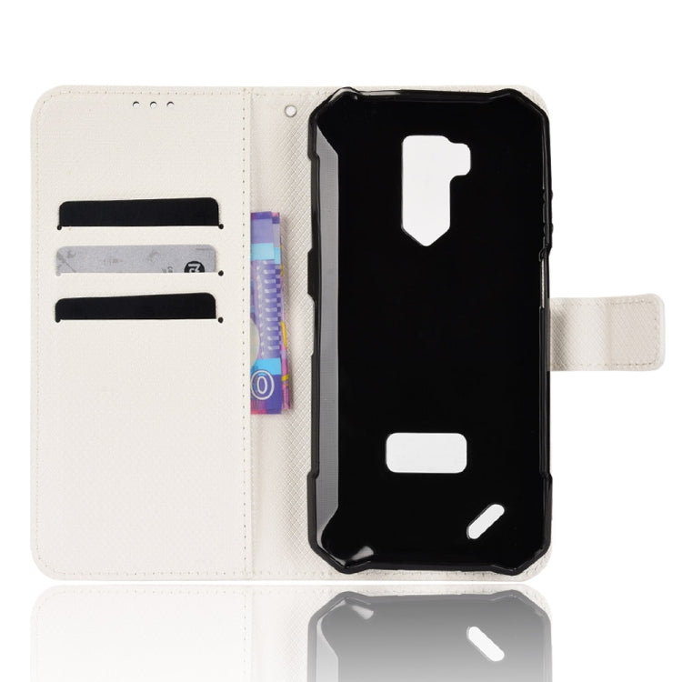 For Ulefone Armor X9 Diamond Texture Leather Phone Case(White) by buy2fix