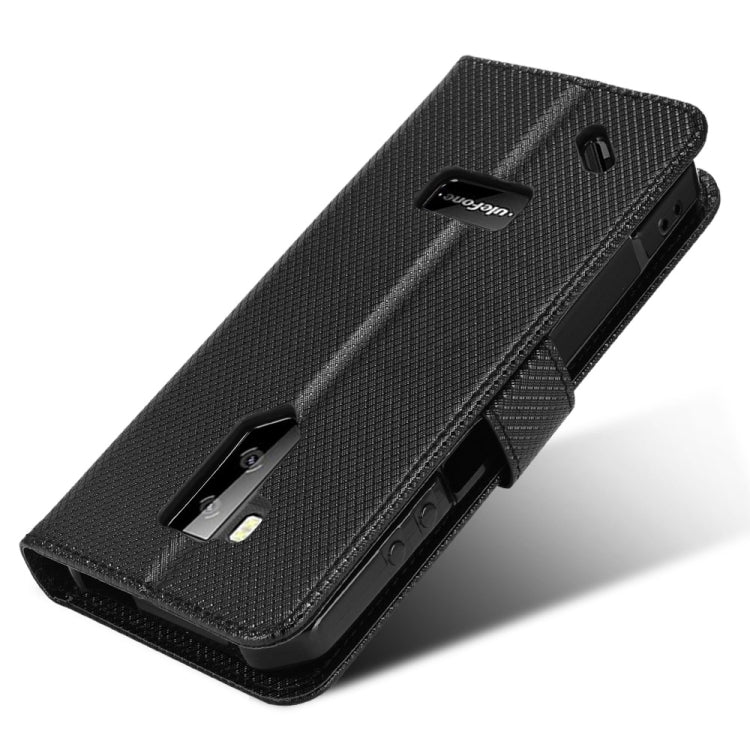 For Ulefone Armor X9 Diamond Texture Leather Phone Case(Black) by buy2fix