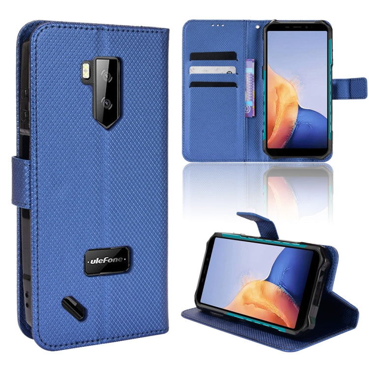 For Ulefone Armor X9 Diamond Texture Leather Phone Case(Blue) by buy2fix