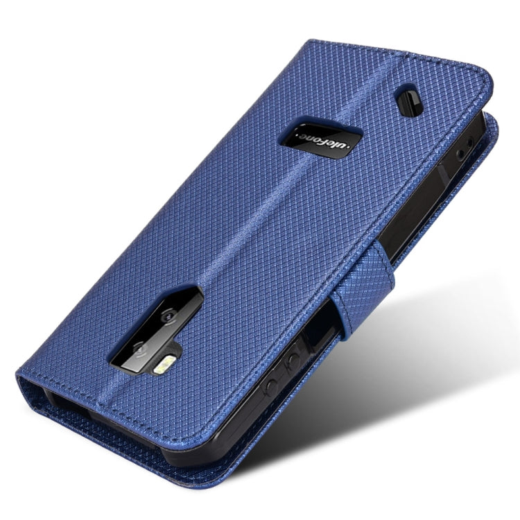 For Ulefone Armor X9 Diamond Texture Leather Phone Case(Blue) by buy2fix