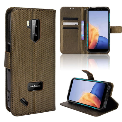 For Ulefone Armor X9 Diamond Texture Leather Phone Case(Brown) by buy2fix