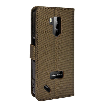 For Ulefone Armor X9 Diamond Texture Leather Phone Case(Brown) by buy2fix