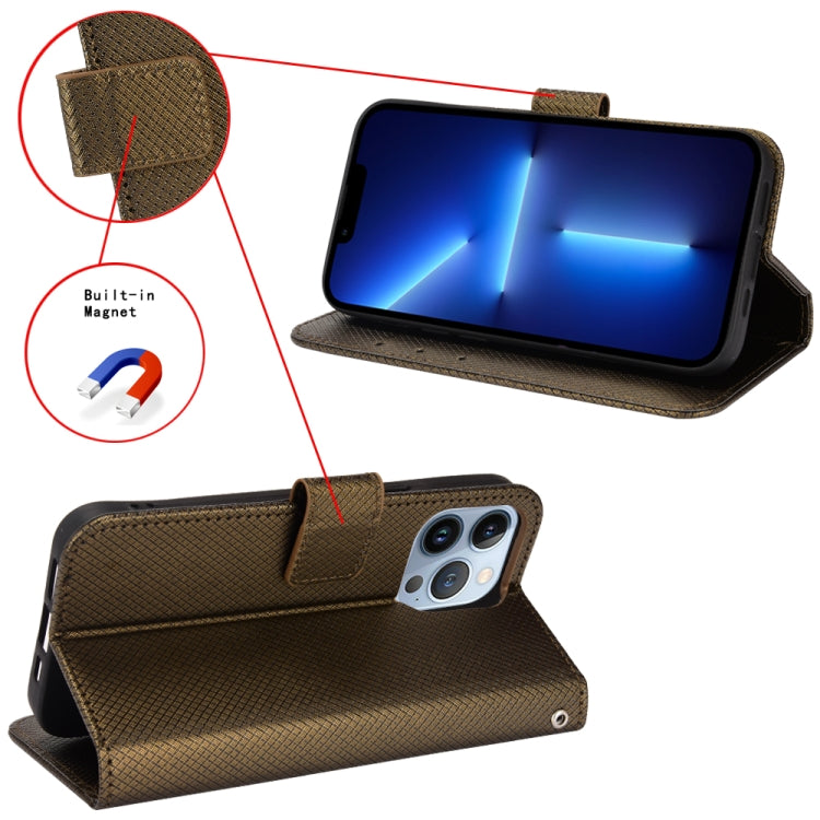 For Ulefone Armor X9 Diamond Texture Leather Phone Case(Brown) by buy2fix