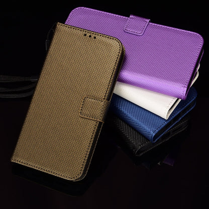 For Ulefone Armor X9 Diamond Texture Leather Phone Case(Brown) by buy2fix