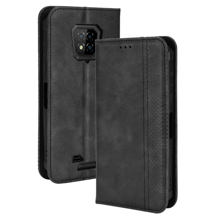 For Ulefone Armor 8 Magnetic Buckle Retro Texture Leather Phone Case(Black) by buy2fix