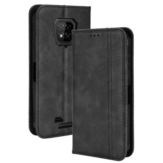 For Ulefone Armor 8 Magnetic Buckle Retro Texture Leather Phone Case(Black) by buy2fix