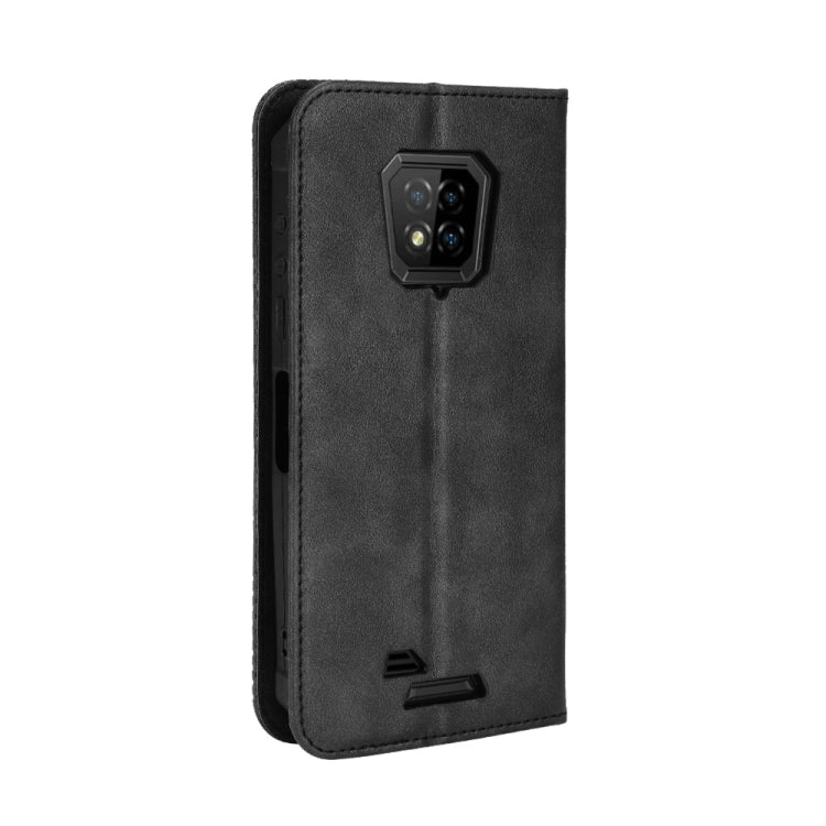 For Ulefone Armor 8 Magnetic Buckle Retro Texture Leather Phone Case(Black) by buy2fix