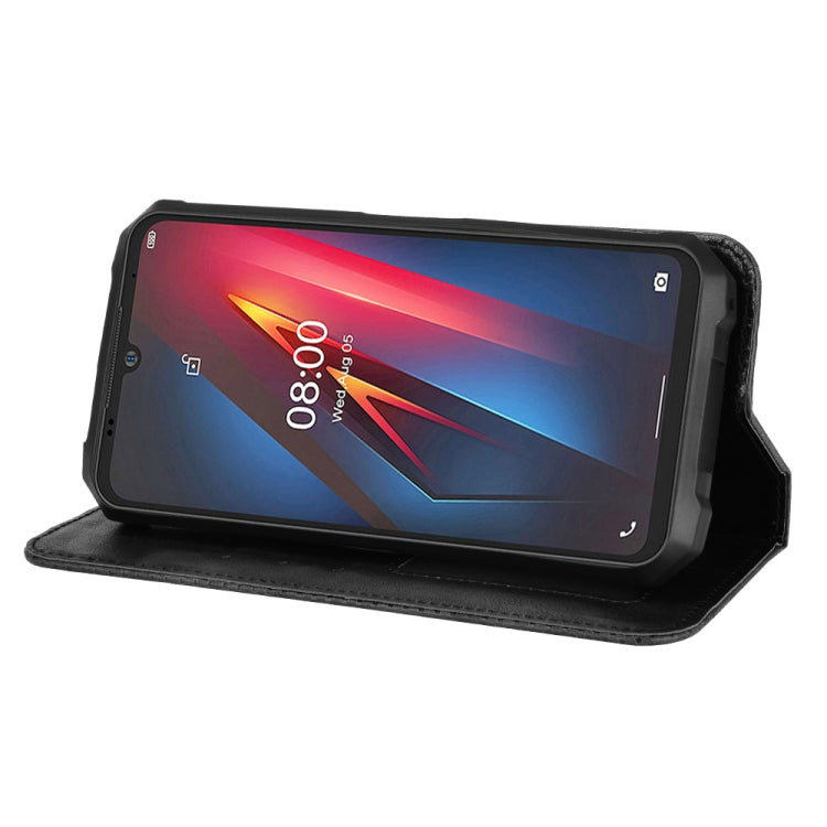 For Ulefone Armor 8 Magnetic Buckle Retro Texture Leather Phone Case(Black) by buy2fix
