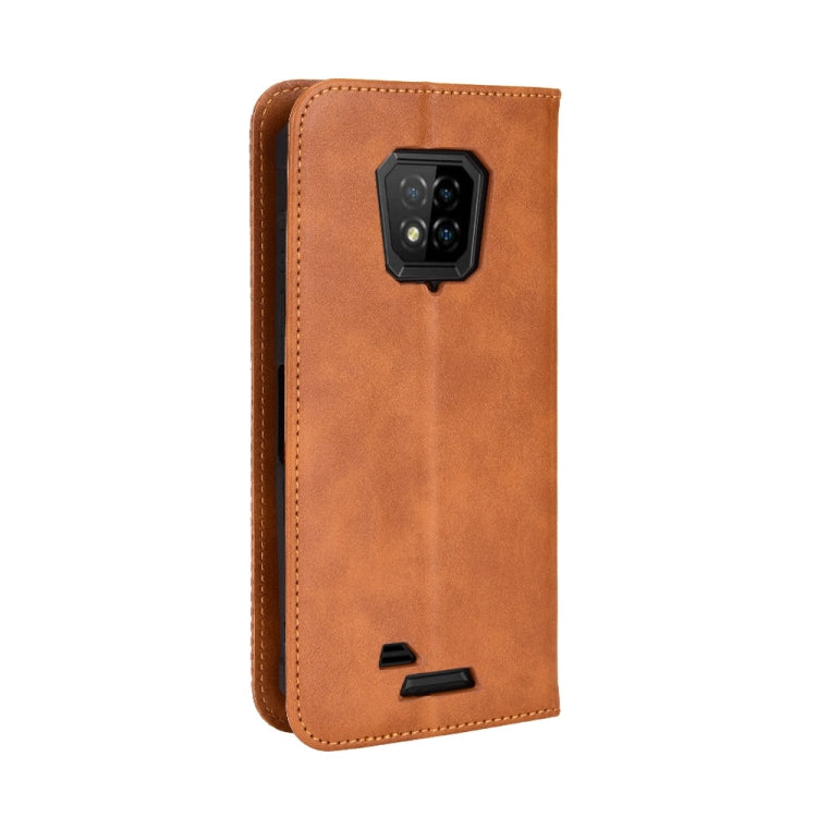 For Ulefone Armor 8 Magnetic Buckle Retro Texture Leather Phone Case(Brown) by buy2fix