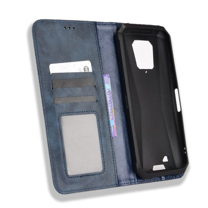 For Ulefone Armor 8 Magnetic Buckle Retro Texture Leather Phone Case(Blue) by buy2fix