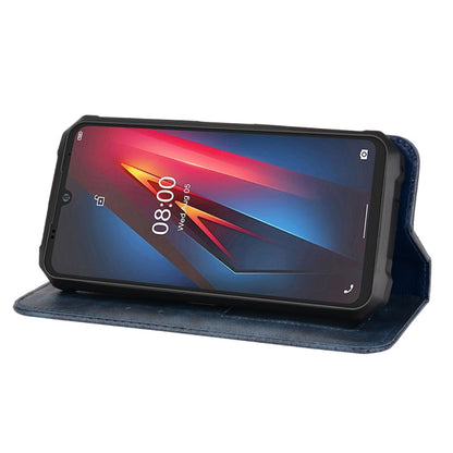 For Ulefone Armor 8 Magnetic Buckle Retro Texture Leather Phone Case(Blue) by buy2fix
