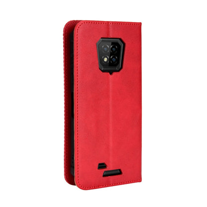 For Ulefone Armor 8 Magnetic Buckle Retro Texture Leather Phone Case(Red) by buy2fix