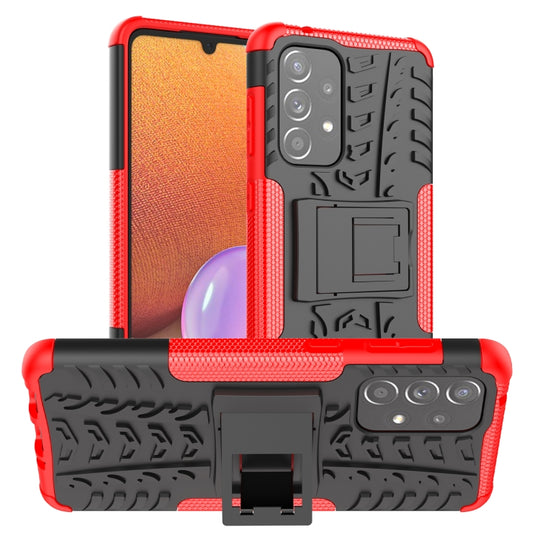 For Samsung Galaxy A33 5G Tire Texture TPU + PC Phone Case(Red)