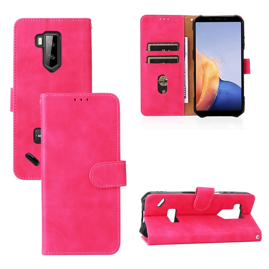 For Ulefone Armor X9 Skin Feel Magnetic Buckle Calf Texture PU Phone Case(Rose Red) by buy2fix