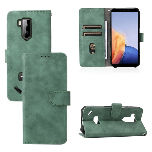For Ulefone Armor X9 Skin Feel Magnetic Buckle Calf Texture PU Phone Case(Green) by buy2fix