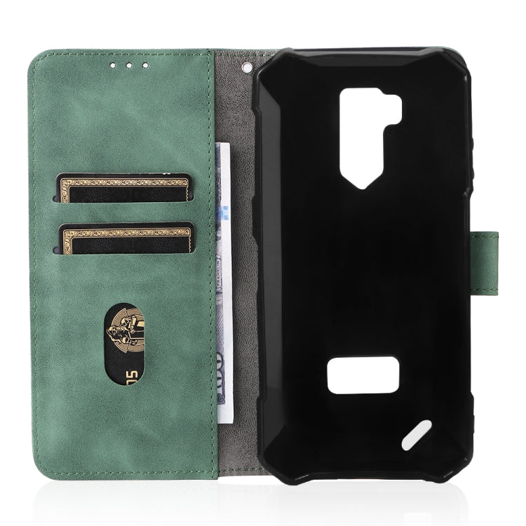 For Ulefone Armor X9 Skin Feel Magnetic Buckle Calf Texture PU Phone Case(Green) by buy2fix