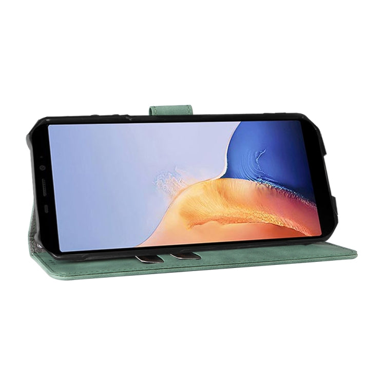 For Ulefone Armor X9 Skin Feel Magnetic Buckle Calf Texture PU Phone Case(Green) by buy2fix