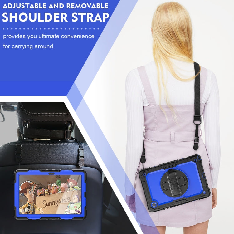 For Samsung Galaxy Tab A8 10.5 2021 X200 / X205 Silicone + PC Tablet Case(Blue + Black) - Other Galaxy Tab PC by buy2fix | Online Shopping UK | buy2fix