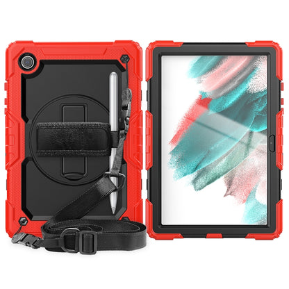For Samsung Galaxy Tab A8 10.5 2021 X200 / X205 Silicone + PC Tablet Case(Black + Red) - Other Galaxy Tab PC by buy2fix | Online Shopping UK | buy2fix