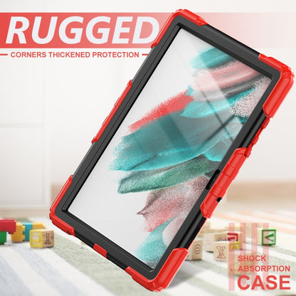 For Samsung Galaxy Tab A8 10.5 2021 X200 / X205 Silicone + PC Tablet Case(Black + Red) - Other Galaxy Tab PC by buy2fix | Online Shopping UK | buy2fix