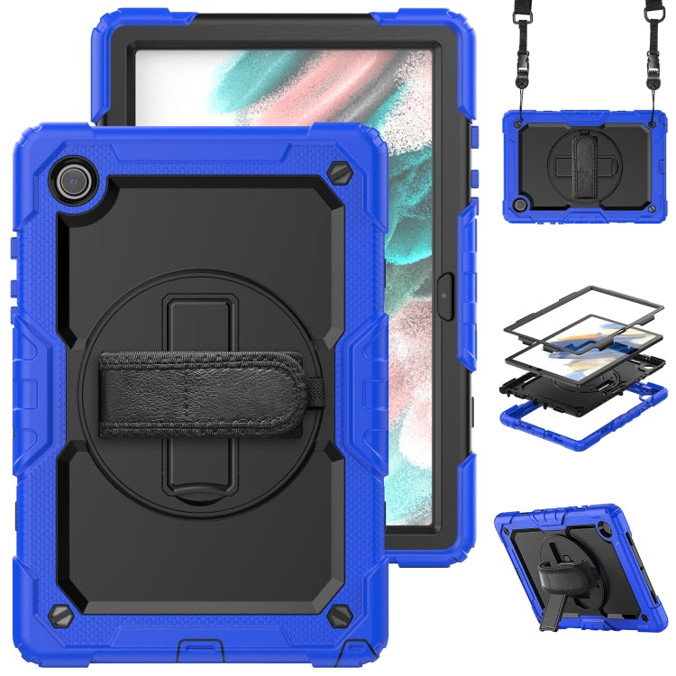 For Samsung Galaxy Tab A8 10.5 2021 X200 / X205 Silicone + PC Tablet Case(Black + Blue) - Other Galaxy Tab PC by buy2fix | Online Shopping UK | buy2fix