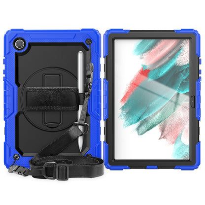 For Samsung Galaxy Tab A8 10.5 2021 X200 / X205 Silicone + PC Tablet Case(Black + Blue) - Other Galaxy Tab PC by buy2fix | Online Shopping UK | buy2fix
