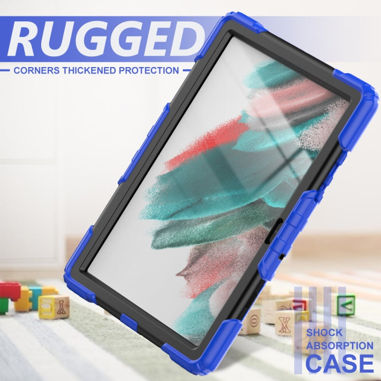 For Samsung Galaxy Tab A8 10.5 2021 X200 / X205 Silicone + PC Tablet Case(Black + Blue) - Other Galaxy Tab PC by buy2fix | Online Shopping UK | buy2fix